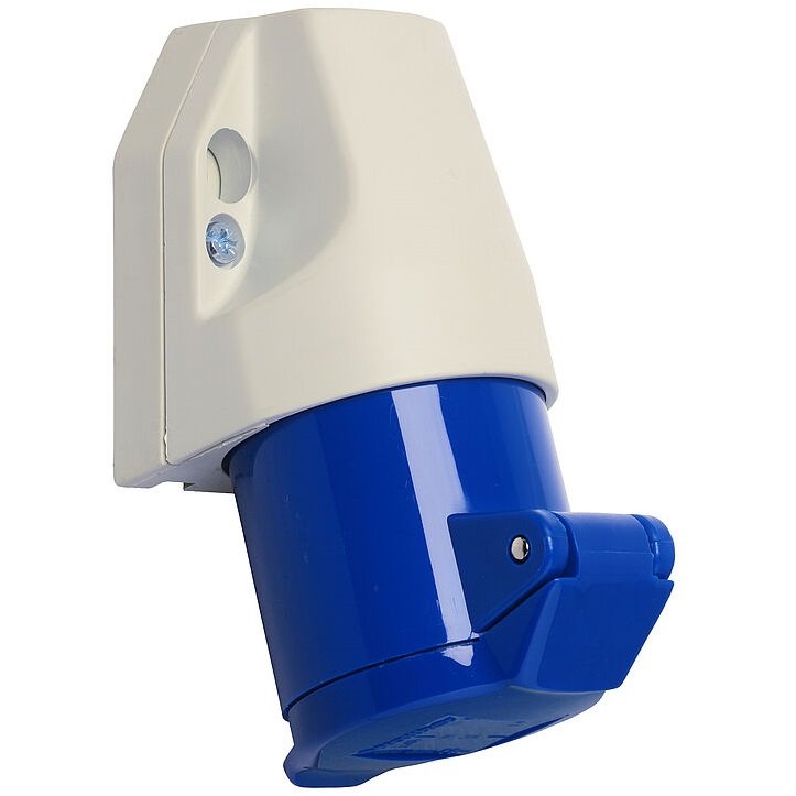 Фото Розетка настінна CEE-тип 3 пол.х16А, 230V, IP44, зовнішнє кріплення